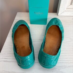 Tieks Blue, Patent Leather